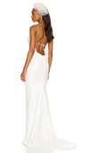 Katie May All A Dream Micro Sequin Gown In White