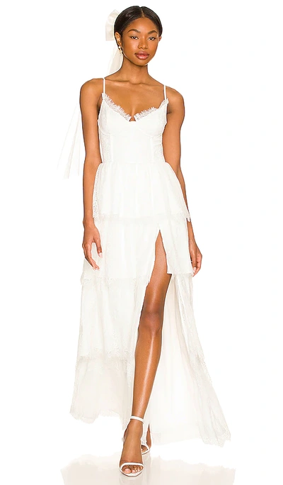 V. Chapman Camia Dress In White