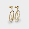Jacquemus Le Chiquito Drop Hoop Earrings In Gold