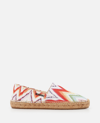 Missoni Multicoloured Zigzag Canvas Espadrilles In White