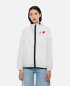 Comme Des Garçons Play X K-way Hooded Light Jacket In White