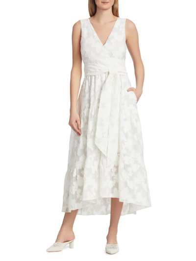 Tanya Taylor Women's Neves Jacquard Midi Dress In White