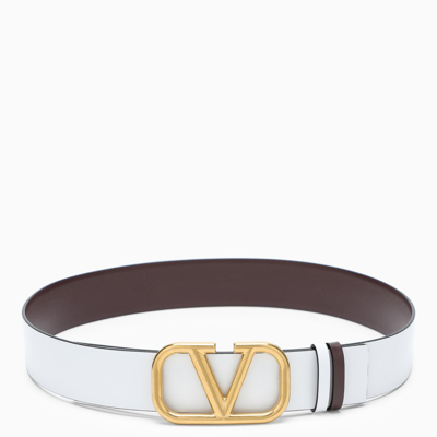 Valentino Garavani White/red Reversible Belt