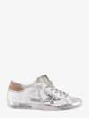 Golden Goose Superstar Distressed Suede And Canvas-trimmed Leather Sneakers In White