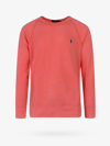 Polo Ralph Lauren Cotton Spa Terry Solid Crewneck Sweatshirt In Red