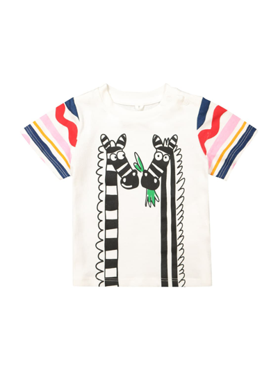 Stella Mccartney Babies' T-shirt For Girls In White