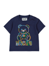 Moschino Teddy Bear Motif T-shirt In Blue
