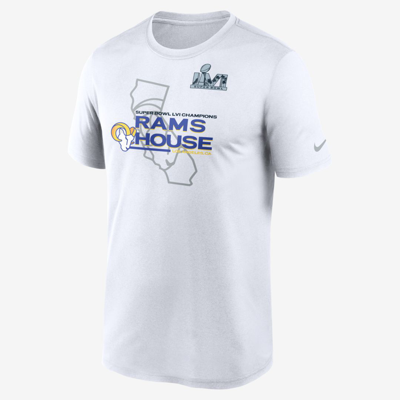 Nike Dri-fit Super Bowl Lvi Champions Hometown Men's T-shirt In White