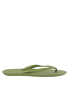 A.testoni Toe Strap Sandals In Green