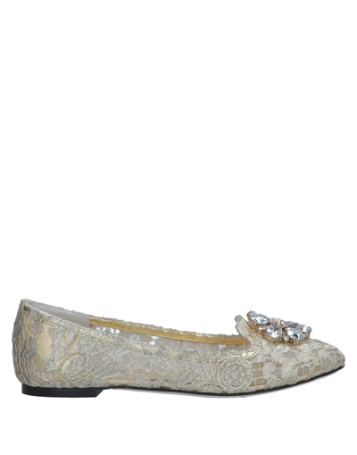 Dolce & Gabbana Loafers In Gold