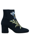 Pollini Ankle Boots In Dark Blue