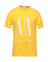 Armani Exchange T-shirts In Yellow