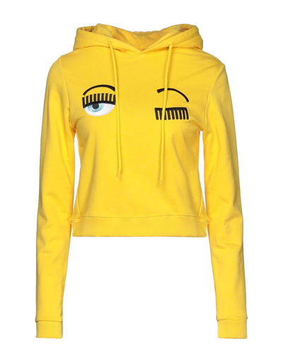 Chiara Ferragni Sweatshirts In Yellow