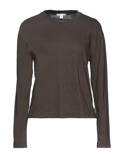 James Perse T-shirts In Dark Green