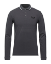 Ea7 Polo Shirts In Lead