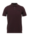 Ea7 Polo Shirts In Deep Purple