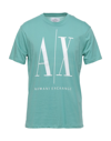 Armani Exchange T-shirts In Sage Green