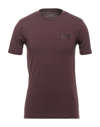 Ea7 T-shirts In Deep Purple