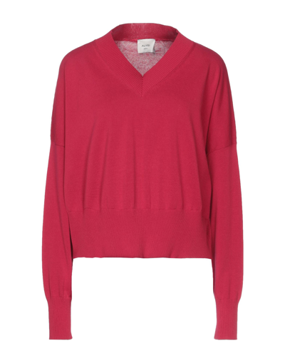 Alysi Sweaters In Maroon