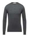 Vneck Sweaters In Grey