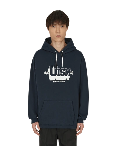 Undercoverism Cut-up Hooded Sweatshirt Navy In Blue