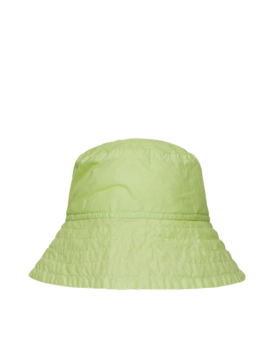 Dries Van Noten Mens Lime Padded Wide-brim Shell Bucket Hat In Yellow