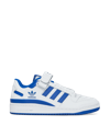 Adidas Originals Two-tone Leather Forum Low-top Sneakers With Touch Strap Clo In White