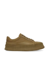 Jil Sander Canvas Oxford Sneakers Green In Multicolor