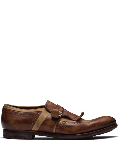Church's Glace Monk Strap Shoes In Brown