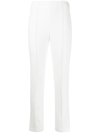 Cinq À Sept Brianne Slim-fit Trousers In Ivory