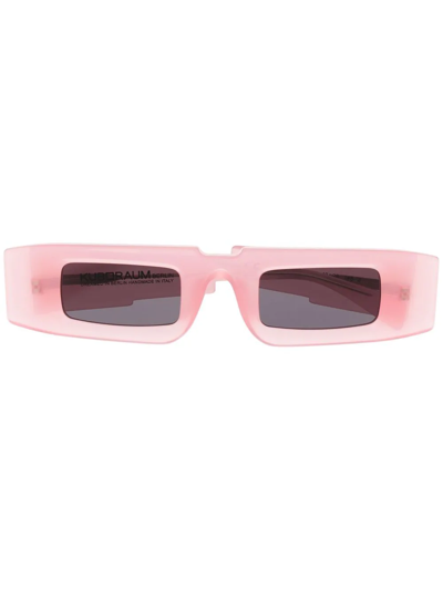 Kuboraum Rectangular-frame Sunglasses In Rosa