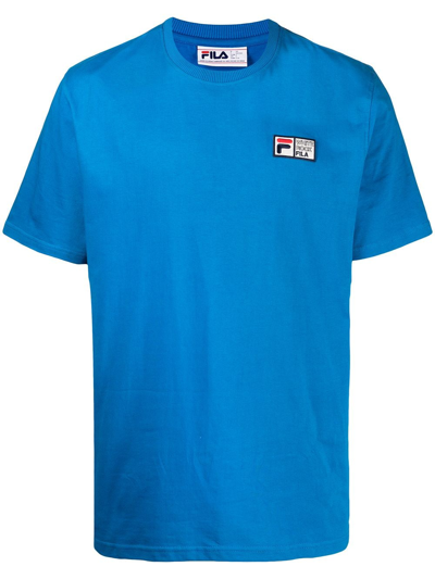Fila Logo-print Short-sleeved T-shirt In Blau