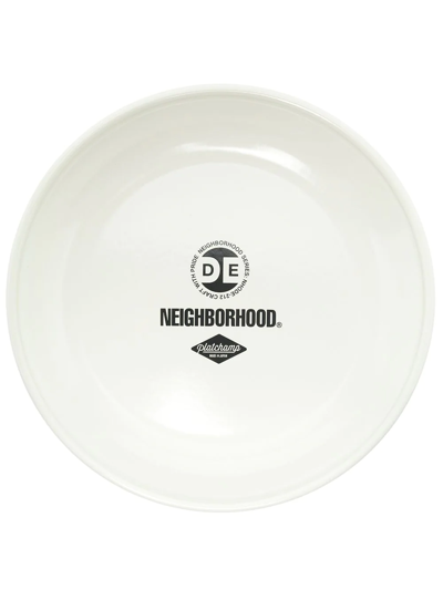 Neighborhood Logo-print Plate In Weiss