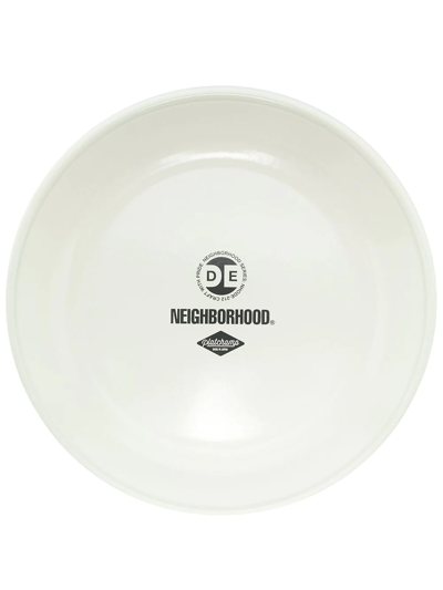 Neighborhood Logo-print Plate In Weiss