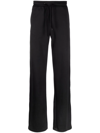 Valentino Logo-print Flared Track Pants In Schwarz