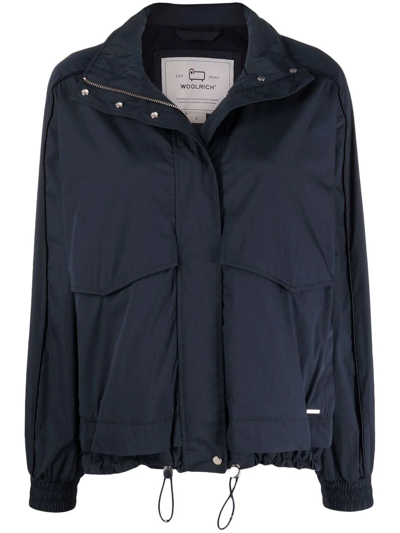 Woolrich Kendall Zip-front Jacket In Blue