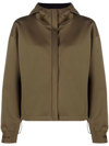 WOOLRICH ZIP-FRONT HOODED BOMBER JACKET
