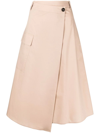 WOOLRICH POPLIN A-LINE MIDI SKIRT