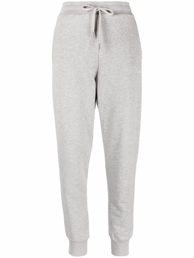 Woolrich Logo-embroidered Track Pants In Grau