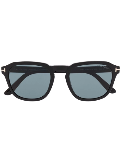 Tom Ford Square Tinted Sunglasses In Schwarz