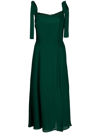 Reformation Twilight Midi Dress In Emerald