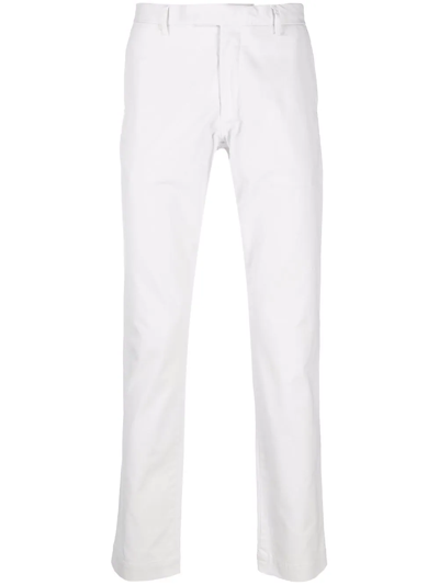 Polo Ralph Lauren Four-pocket Cotton Chino Trousers In White