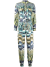CHUFY PATTERNED BELTED JUMPSUIT