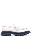Alexander Mcqueen Wander Chunky Lug Loafers In Weiss