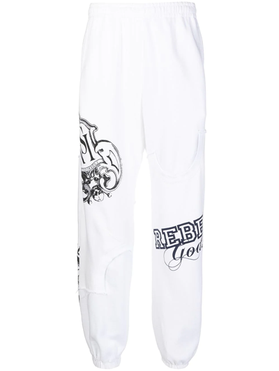 Undercoverism Graphic-print Track Trousers In White
