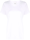 Allude Round-neck Short-sleeve T-shirt In Weiss