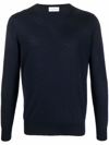 BALLANTYNE V-NECK COTTON JUMPER