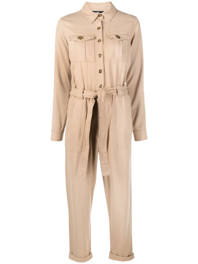 Elisabetta Franchi Women's Beige Other Materials Jumpsuit