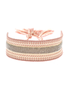 Fabiana Filippi Multicolor Knitted  Woman Bracelet In Pink