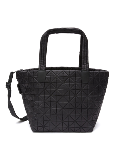 Veecollective 'vee' Medium Quilted Nylon Tote In Black Nero